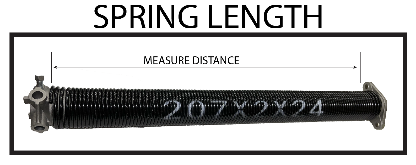 How to measure length distance of Torsion Springs